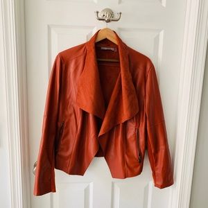 Rust/ Terracotta Bagatelle Leather Jacket